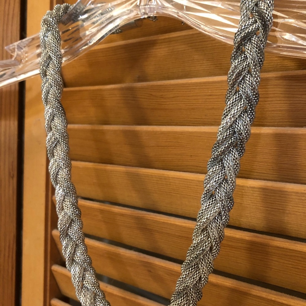 Beautiful Rope Silver Necklace